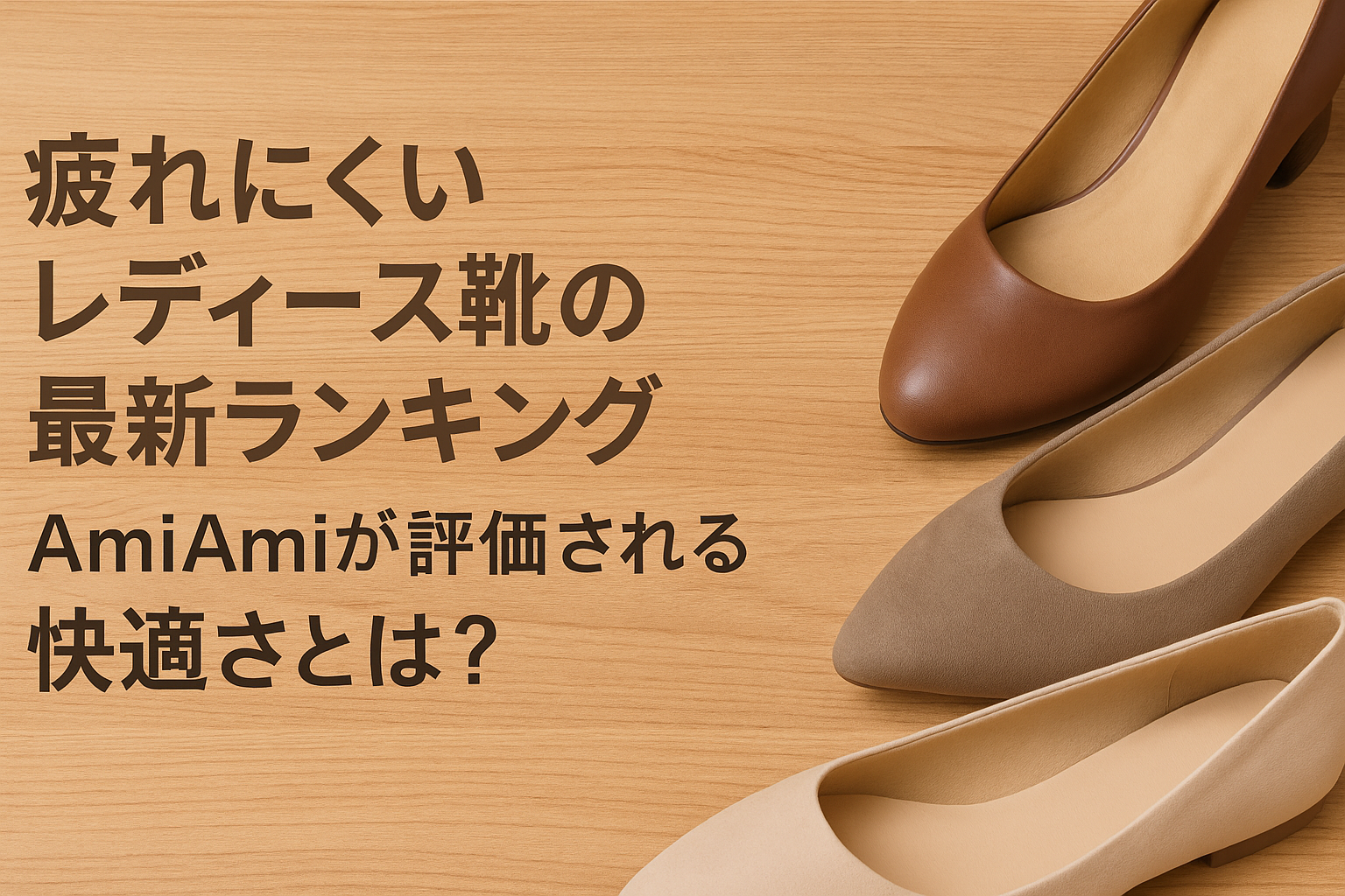 疲れにくいレディース靴の最新ランキング｜AmiAmiが評価される快適さとは？人気5社を比較